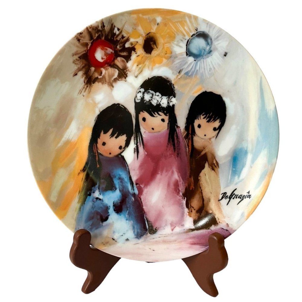 NEW De Grazia Native-Bright Flower of the Desert-Children of Sun Collector Plate
